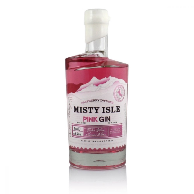 Misky Isle pink raspberry old Tom gin