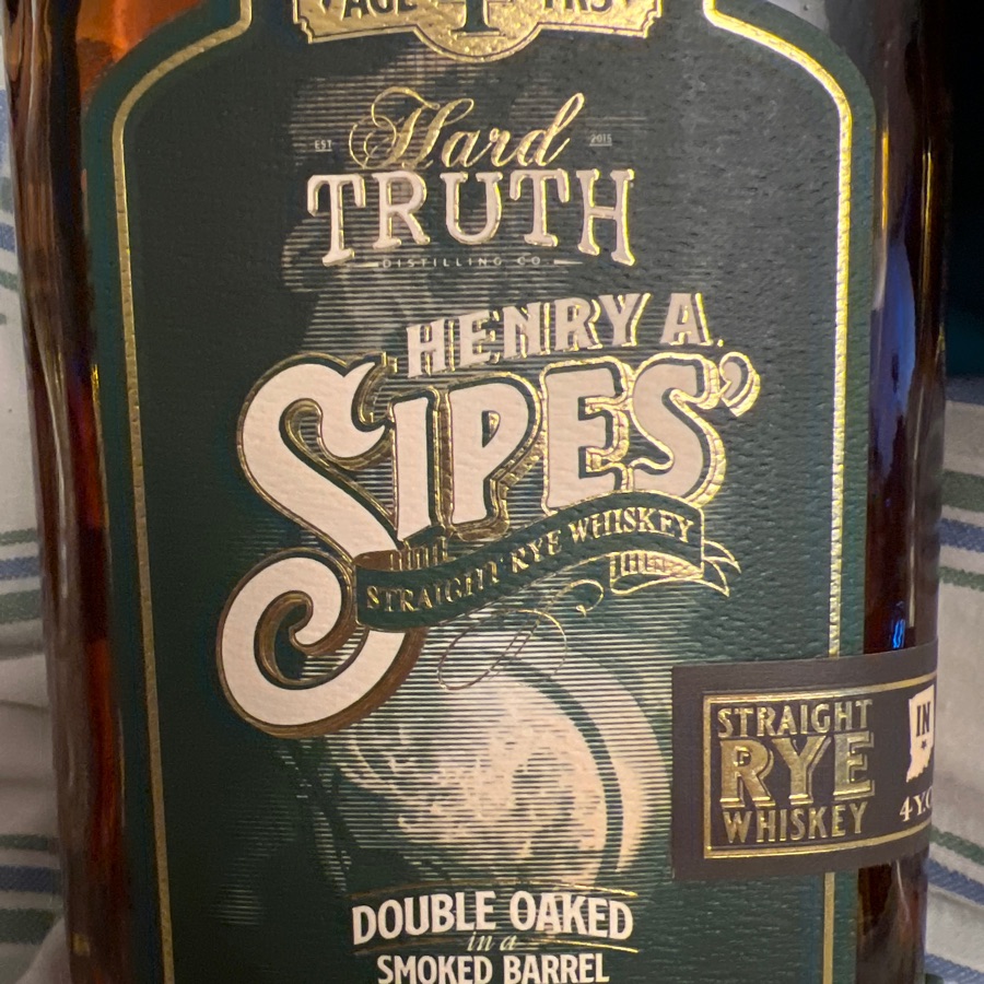 Henry A Sipes Straight Rye Whiskey