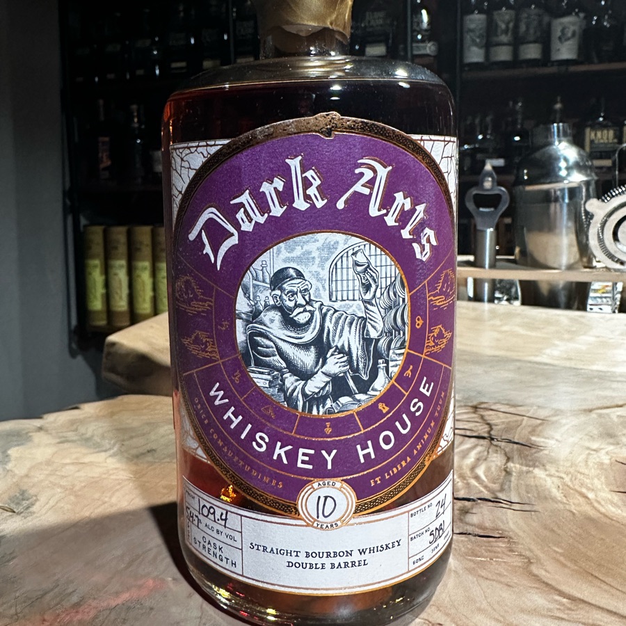 Dark Arts Whiskey House 10 Year Straight Bourbon Whiskey- Double Barrel - Seelbach's Pick