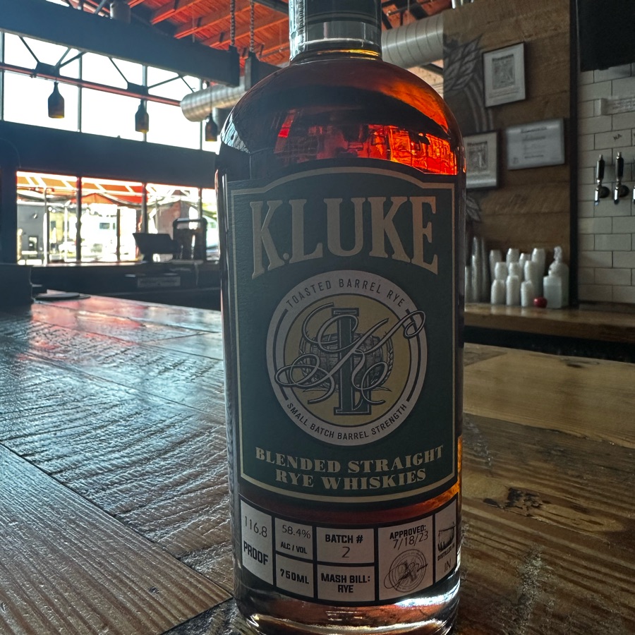 K.Luke Toasted Barrel - Barrel Proof Blended Rye - Batch 2