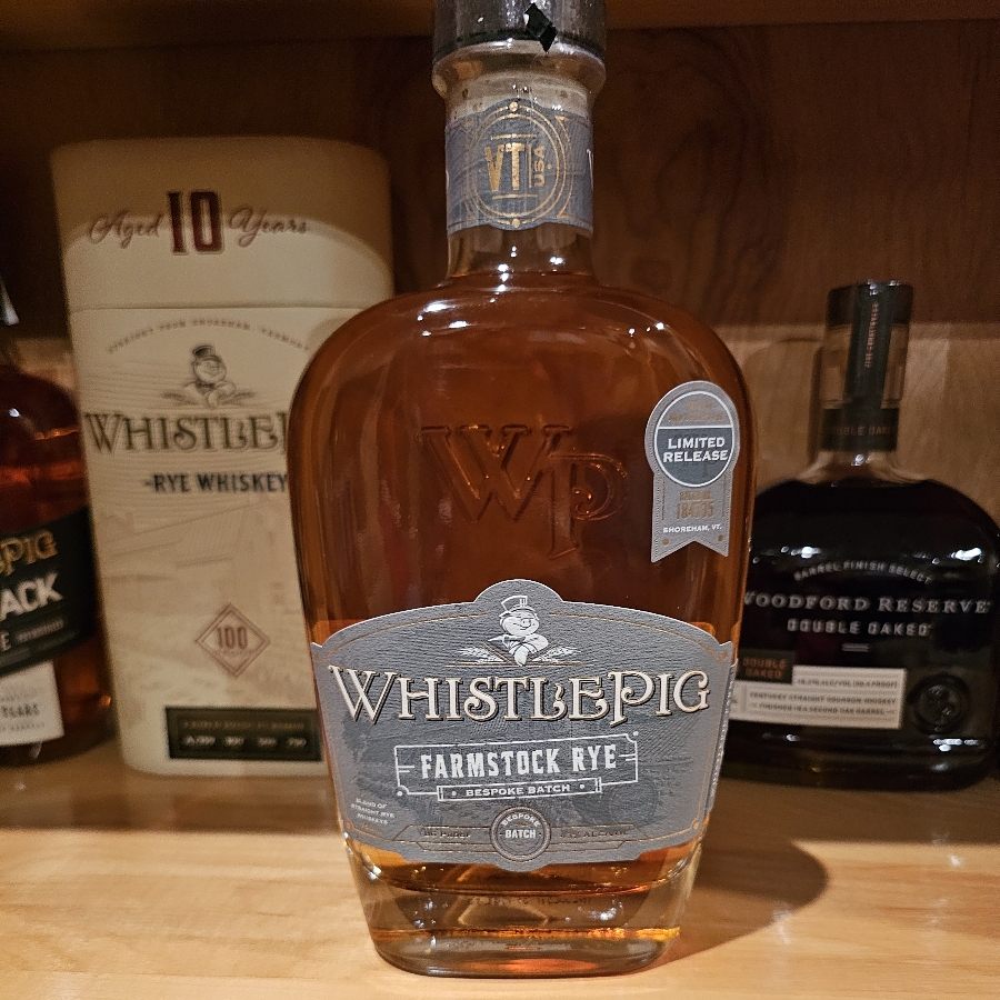 whistle pig farmstock rye bespoke batch limited release
