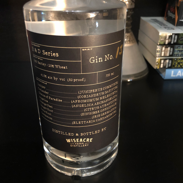 Wiseacre Farm R&D Series Gin No. 13