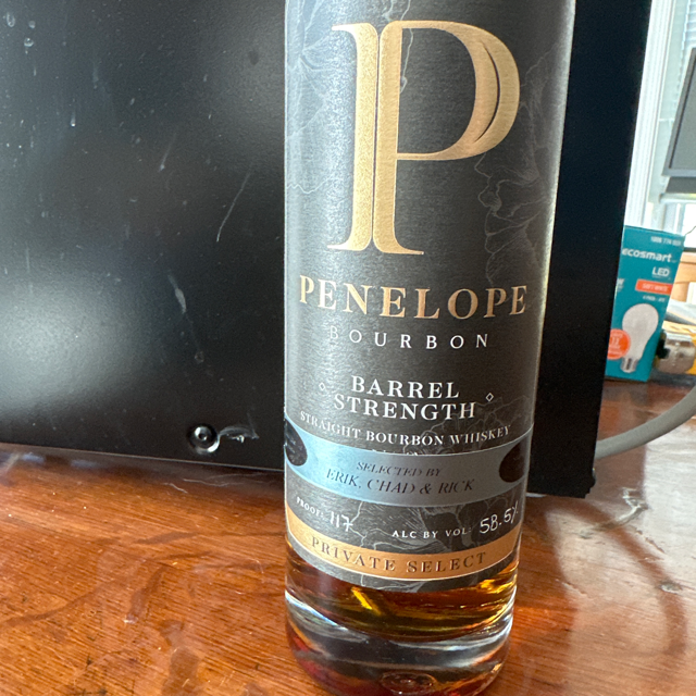 Penelope Private Select Barrel Strength Bourbon (State Line Liquors)