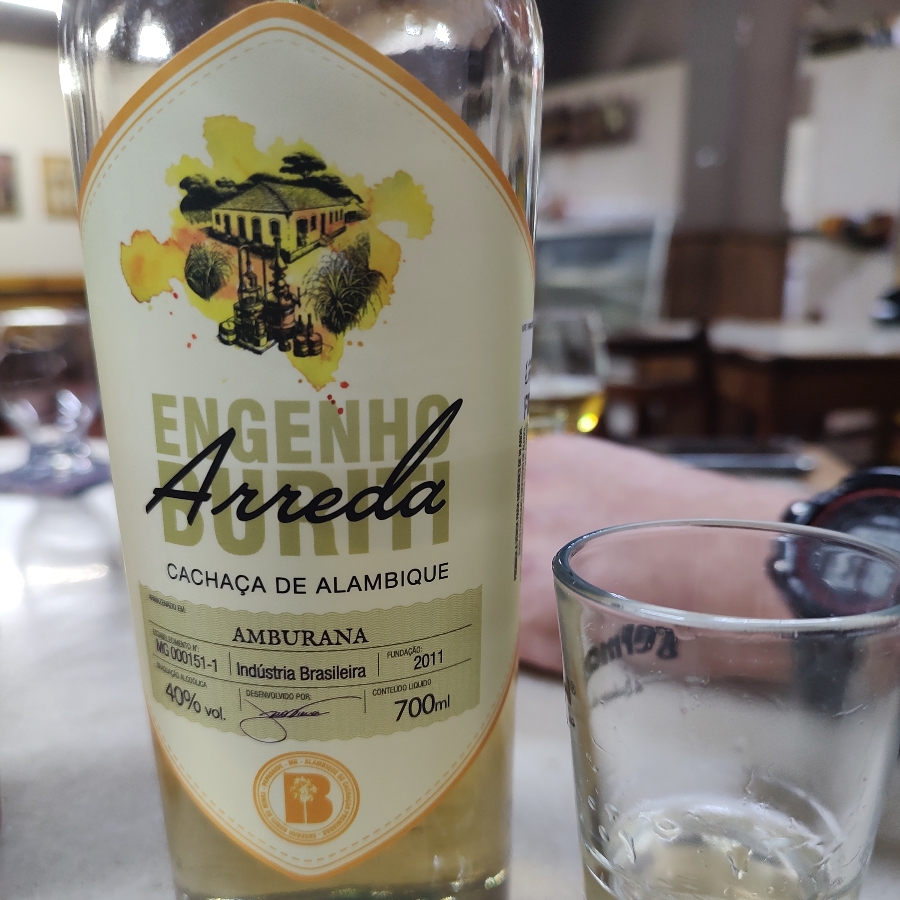 CACHAÇA ENGENHO BURITI ARREDA AMBURANA