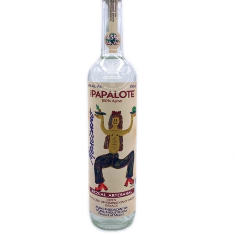 Tres Papalote Mezcal Artesanal Joven Agave Rhodacantha / Agave Angustifolia