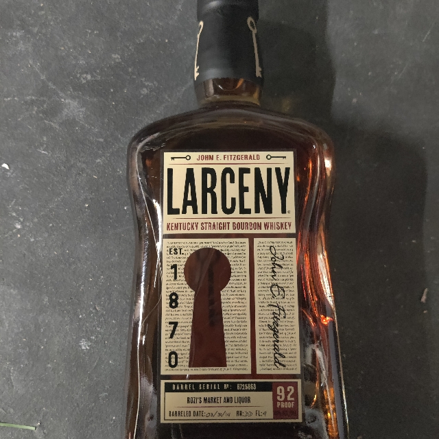 Larceny Single Barrel Select Rozi's Market and Liquor Barrel #6715863