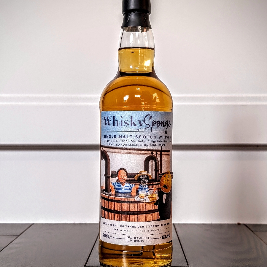 WhiskySponge Craigellachie 2003 20 Year Single Malt Scotch Whisky