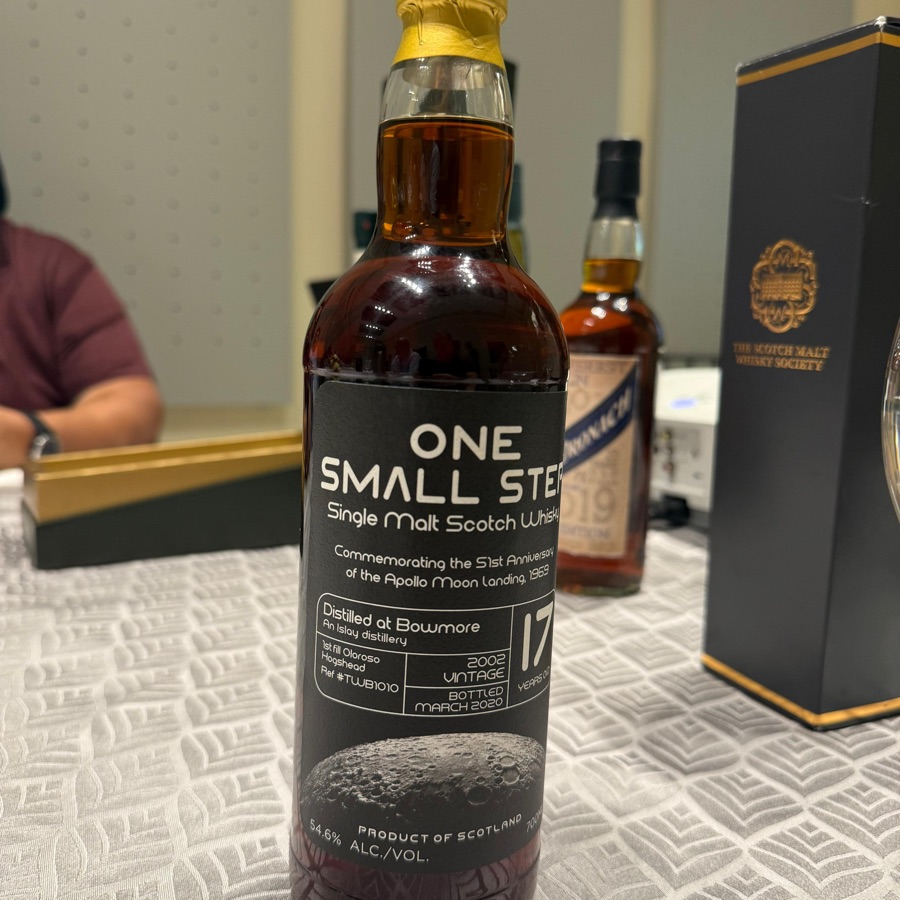 one small step bowmore.