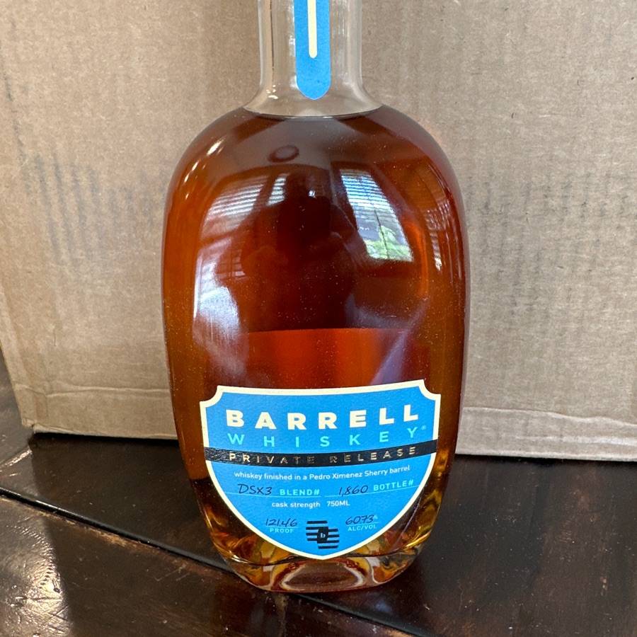 Barrell Whiskey Private Release Finished in Pedro Ximenez Sherry barrel DSx3