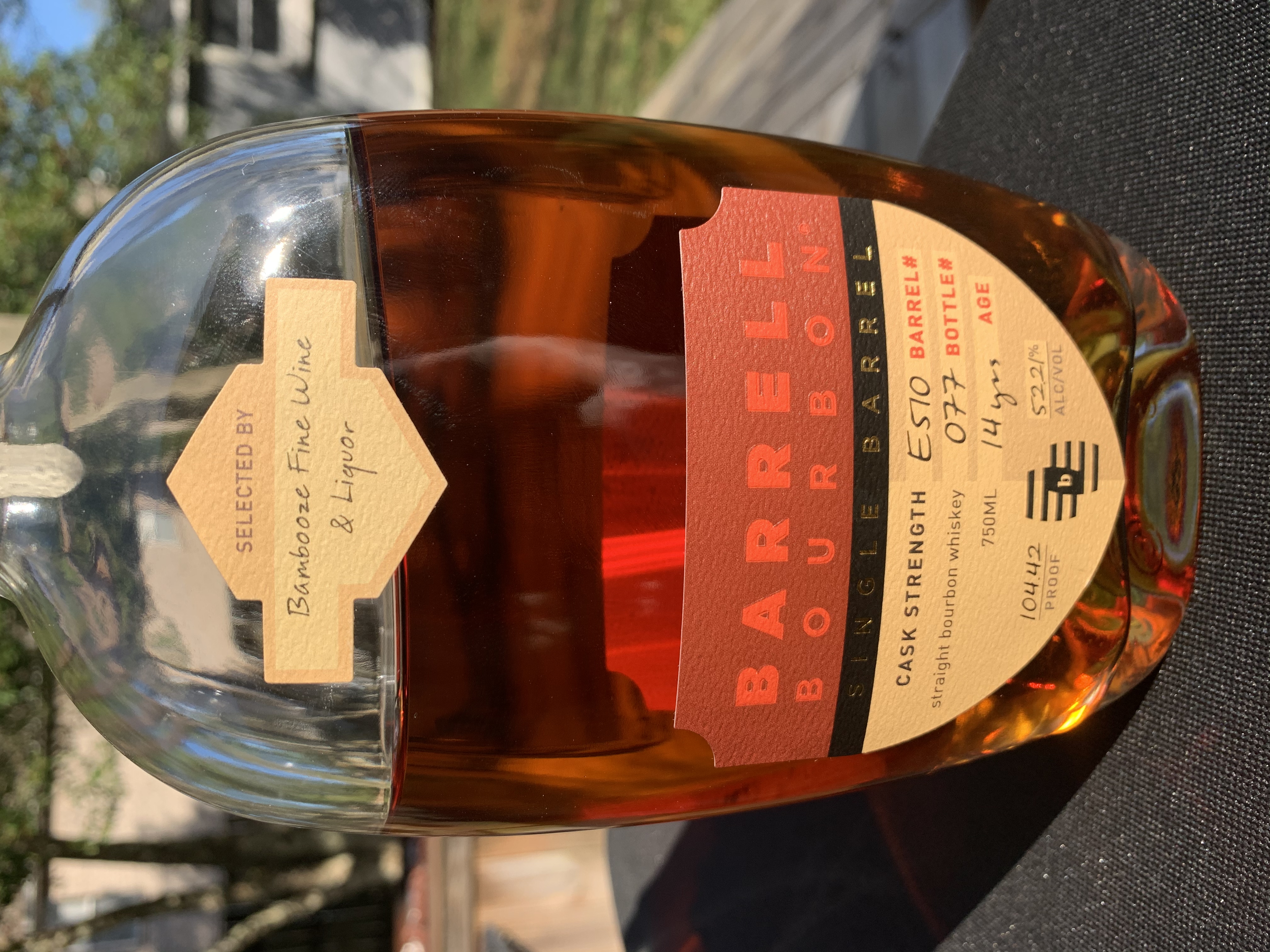 Barrell Bourbon Single Barrel #E510 (Bambooze Fine Wine & Liquor)