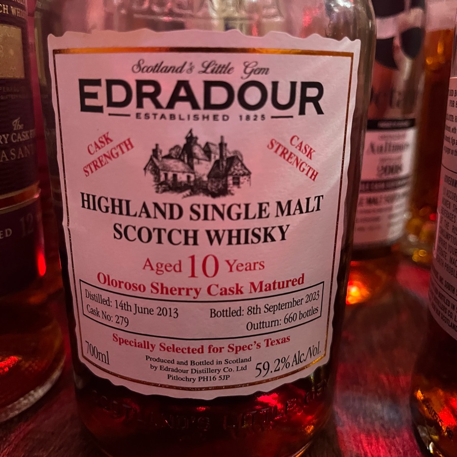 Edradour 2013 11 years Oloroso Sheery Cask Matured (Spec's)