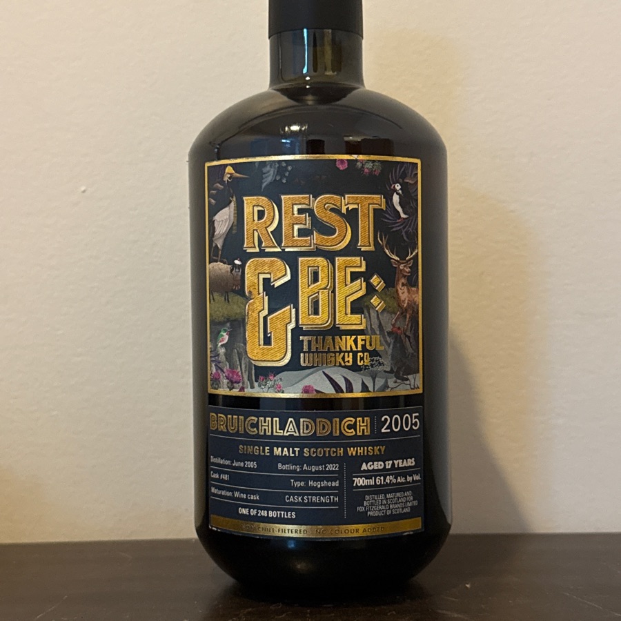 Rest & Be Thankful Bruichladdich 2005 Cask #481