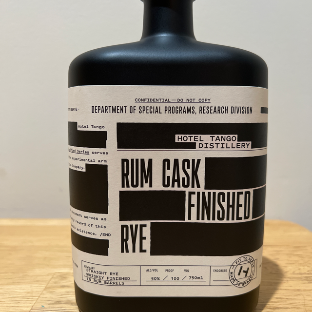 Hotel Tango Classified Series Rum Cask Finished Rye