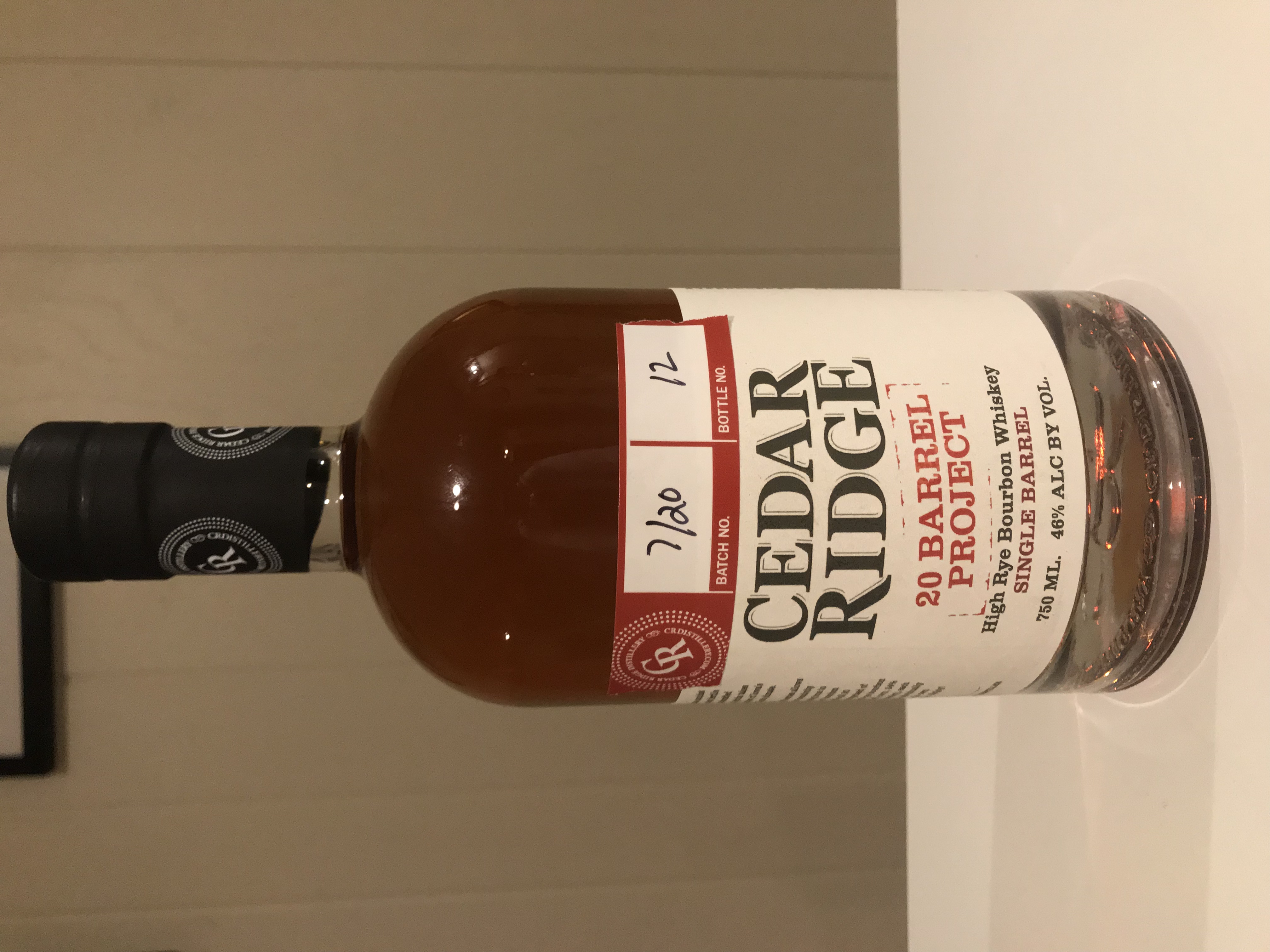 Cedar Ridge High Rye Bourbon Whiskey