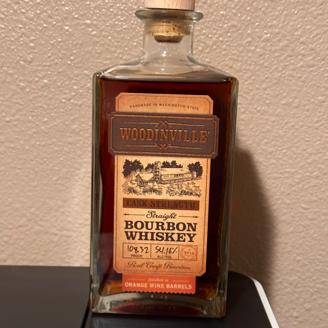 Woodinville Cask Strength Straight Bourbon, Finished in Orange Wine Casks