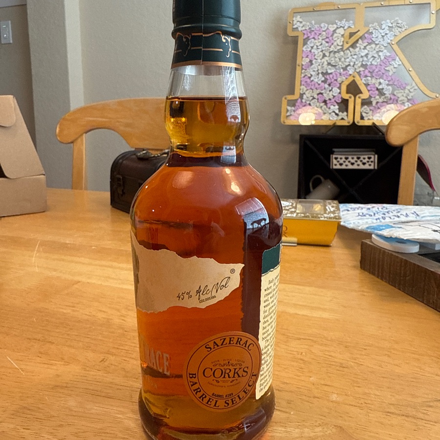 Buffalo Trace Sazerac Barrel Select Barrel #289(Corks)