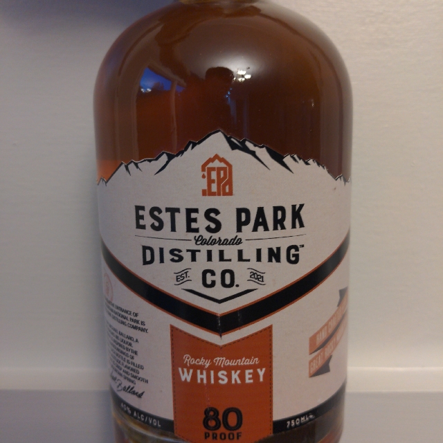 Estes Park Distilling Company Rocky Mountain Whiskey