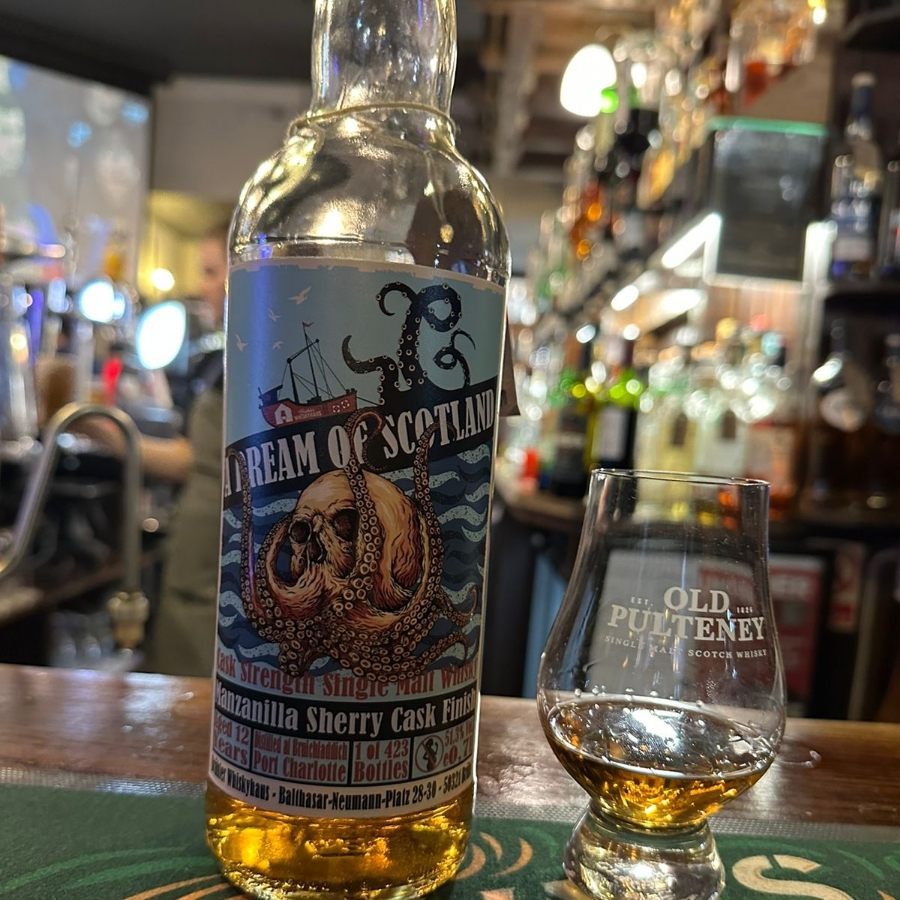 A Dream of Scotland, Port Charlotte 12yo Manzanilla Cask Finish