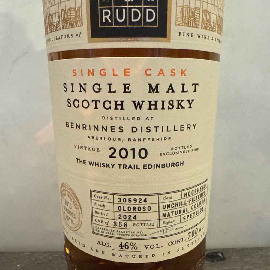 Berry Bros & Rudd 2010 Whisky Trail Edinburgh