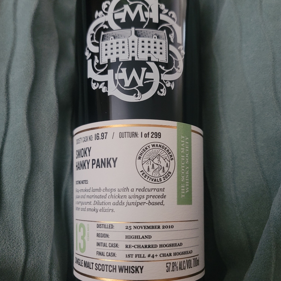SMWS Smoky Hanky Panky 16.97
