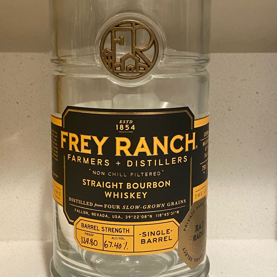 Frey Ranch Straight Bourbon Whiskey Single Barrel