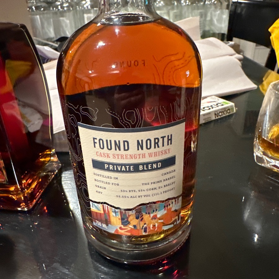 Found North Cask Strength Whisky Private Blend Bottled for The Prime Barrel
