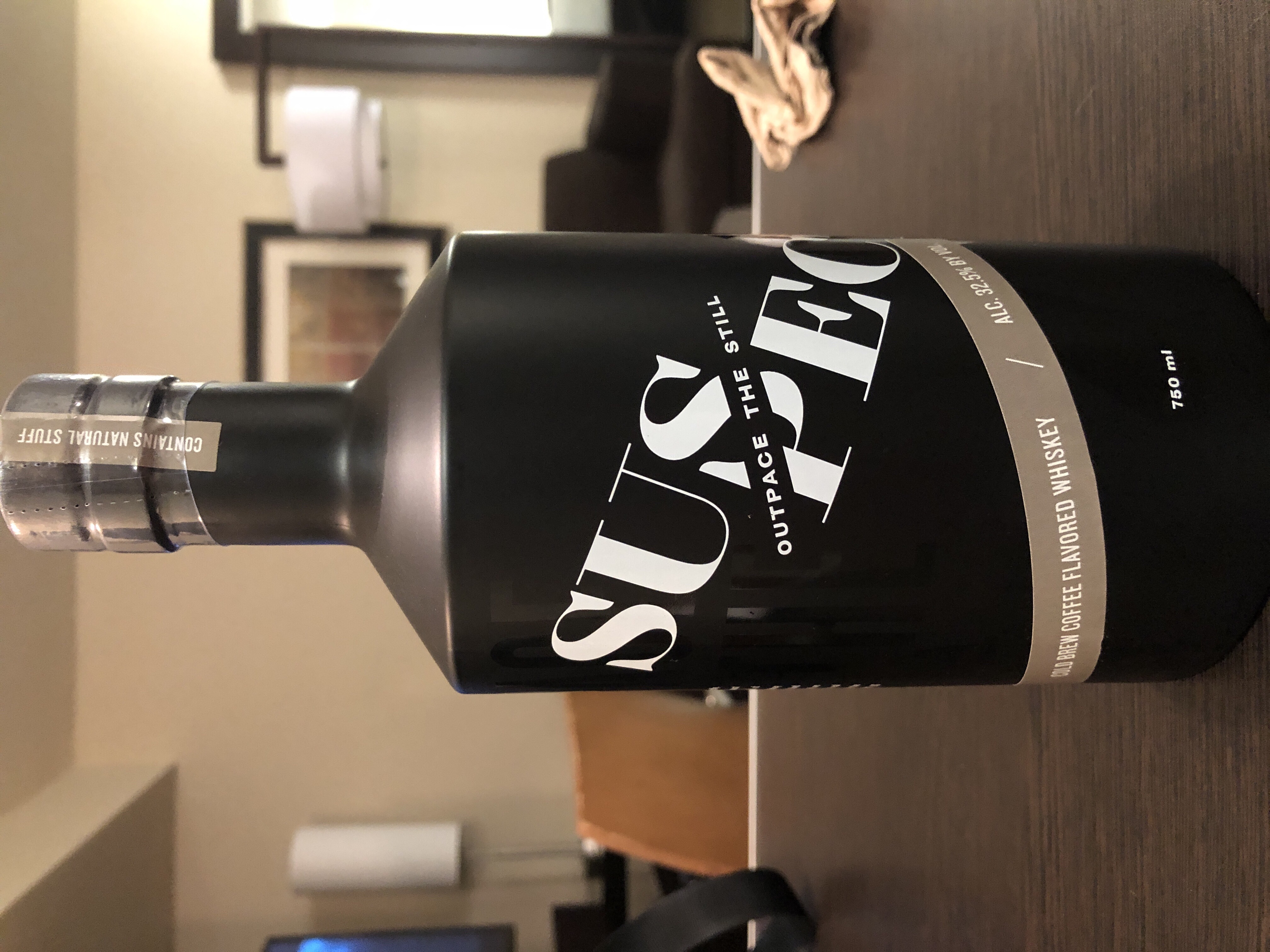 Suspect Cold Brew Coffee Flavored Whiskey