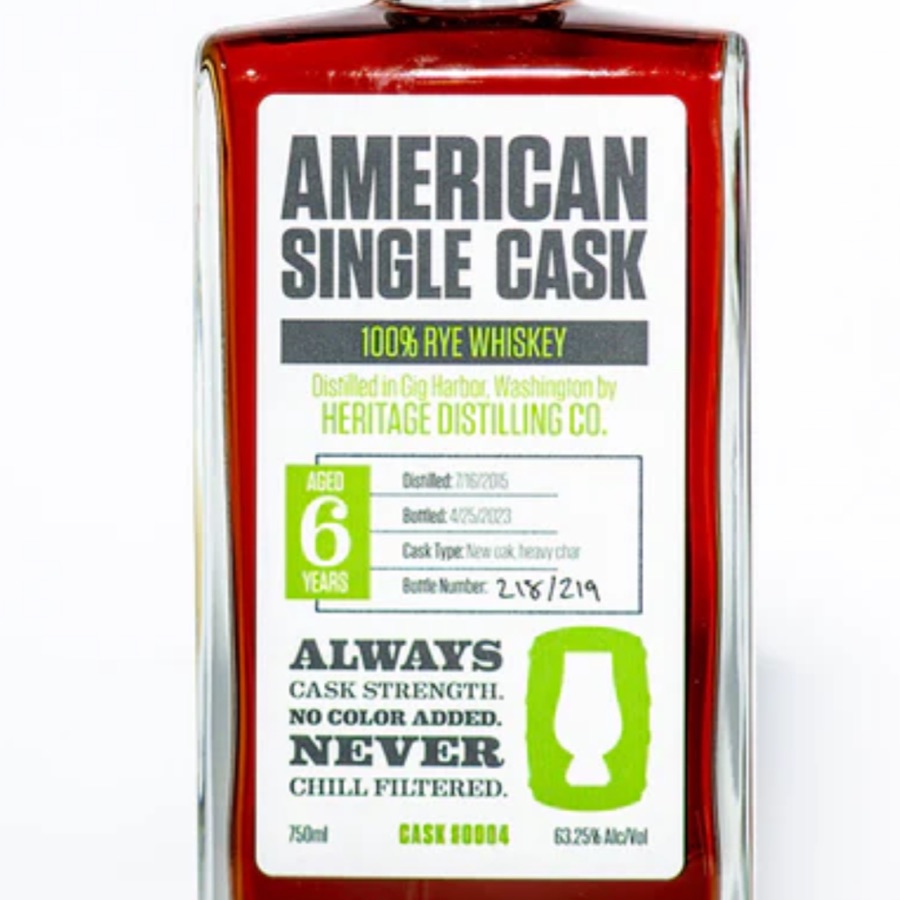 Heritage Distilling (American Single Cask #0004)