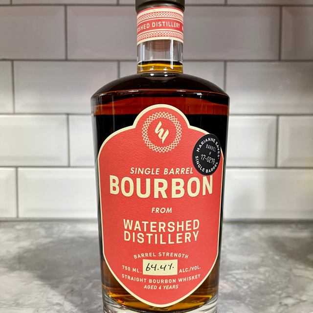 Watershed Single Barrel Bourbon (Marianne Eaves Pick)