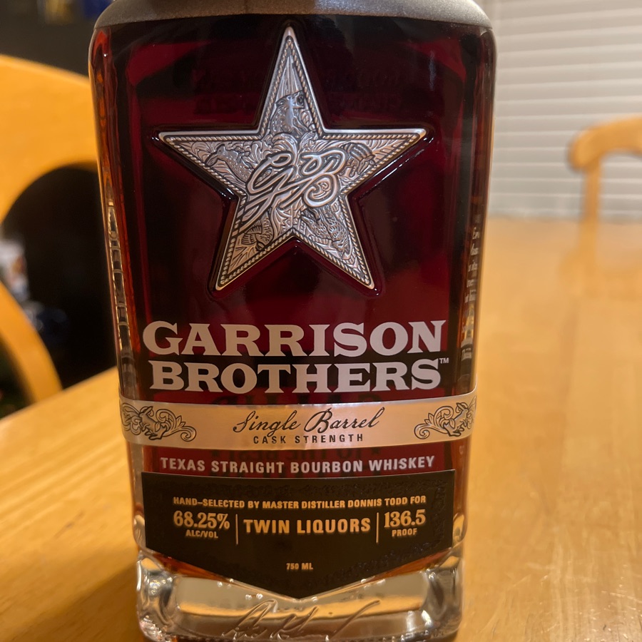 Garrison Brothers Single Barrel Cask Strength (Twin Liquors Father's Day Bottle)