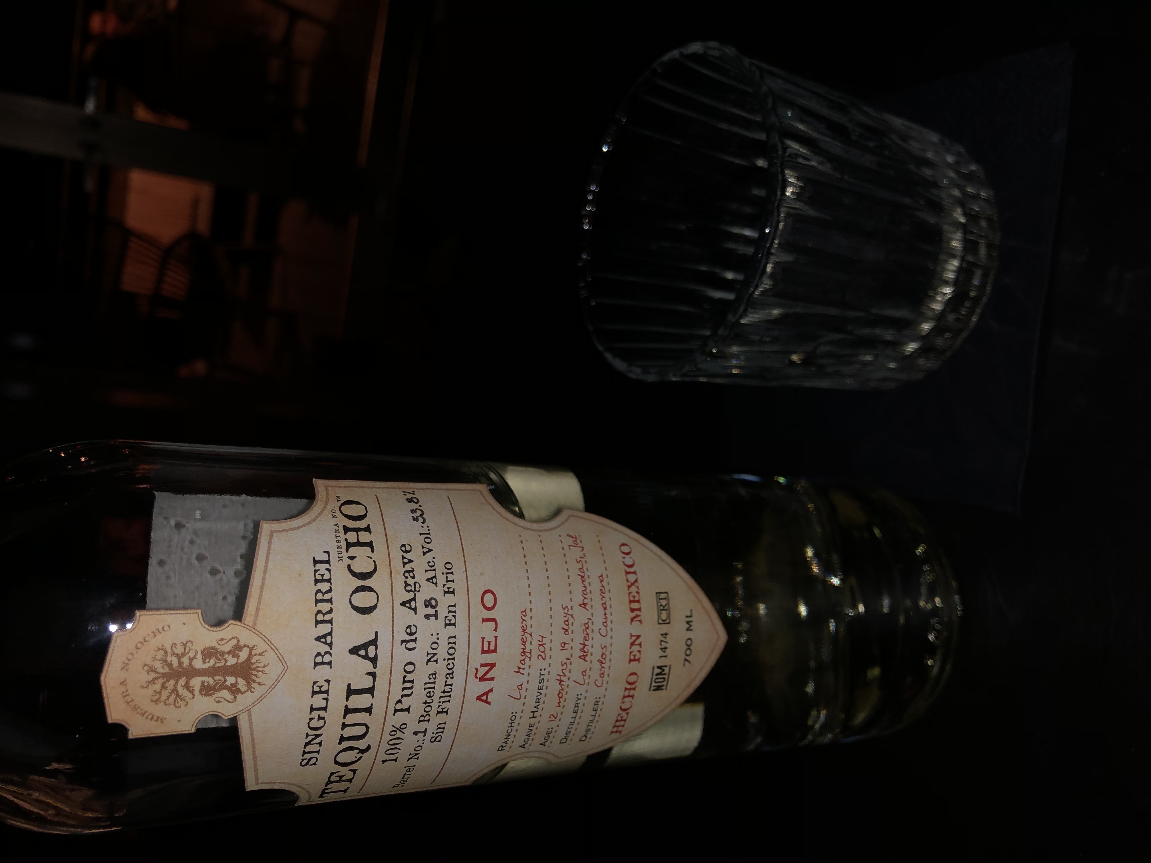 Tequila Ocho Añejo Single Barrel La Magueyera 2014