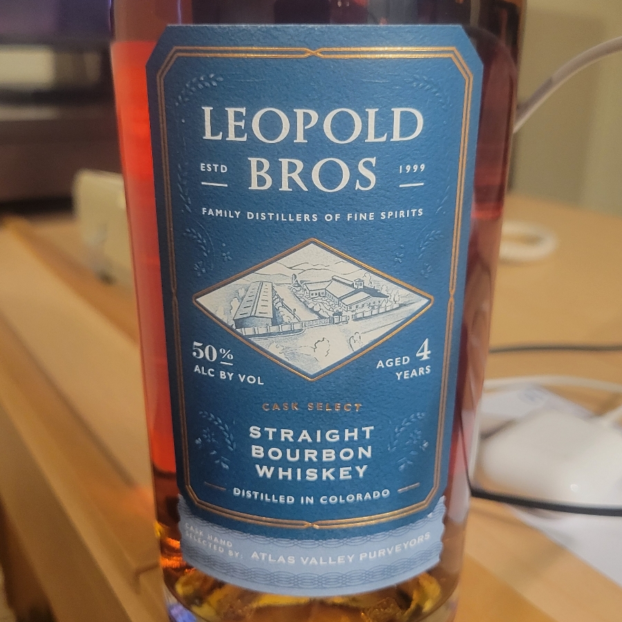 Leopold Bros Straight Bourbon Cask Select Atlas Valley Provisions