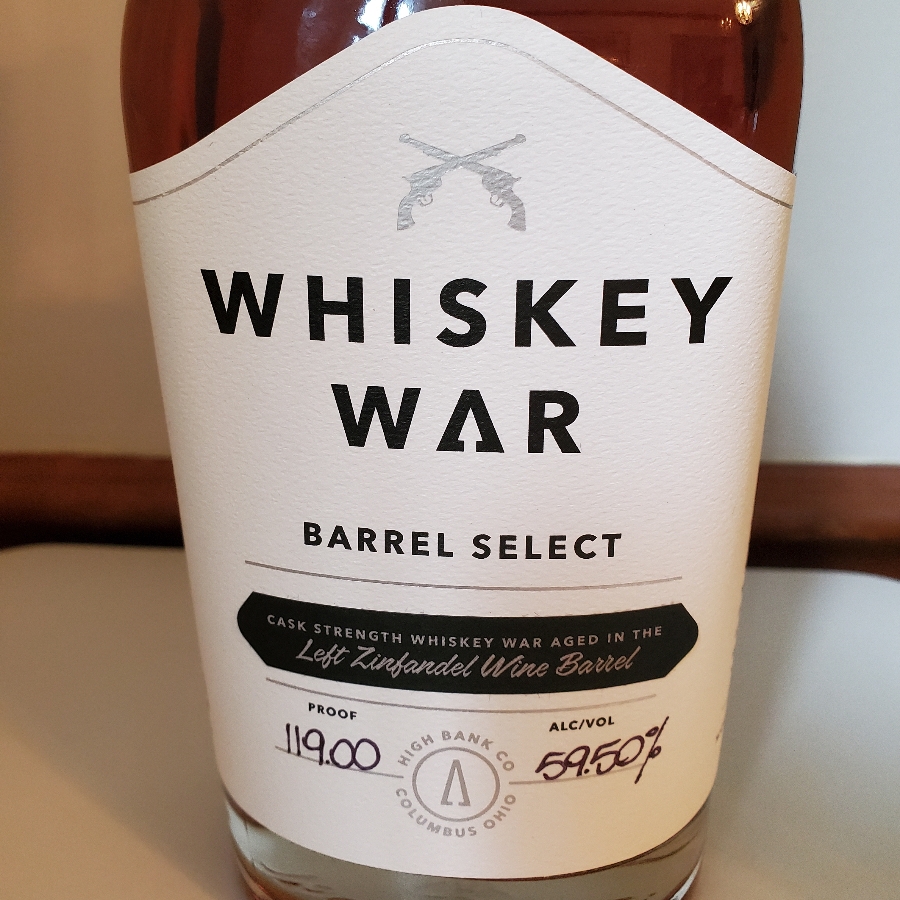 High Bank Whiskey War Barrel Select Batch #5 Left Zinfandel Barrel