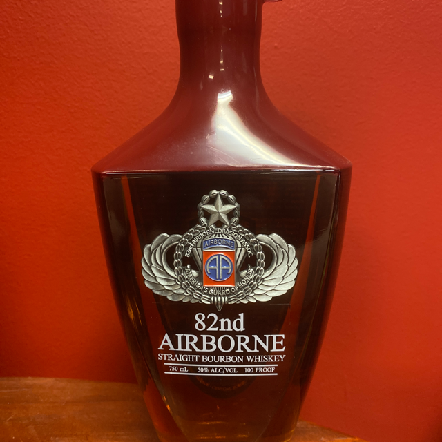 82nd Airborne Straight Bourbon Whiskey (Red Wax)