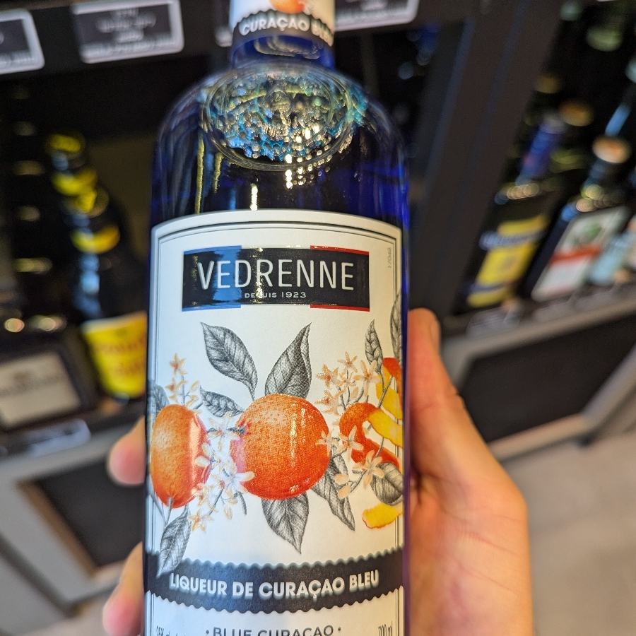Vedrenne Liqueur De Ciraçao Bleu