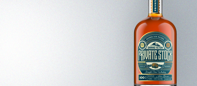 Grand Teton Private Stock Straight Corn Whiskey (2021 Release)
