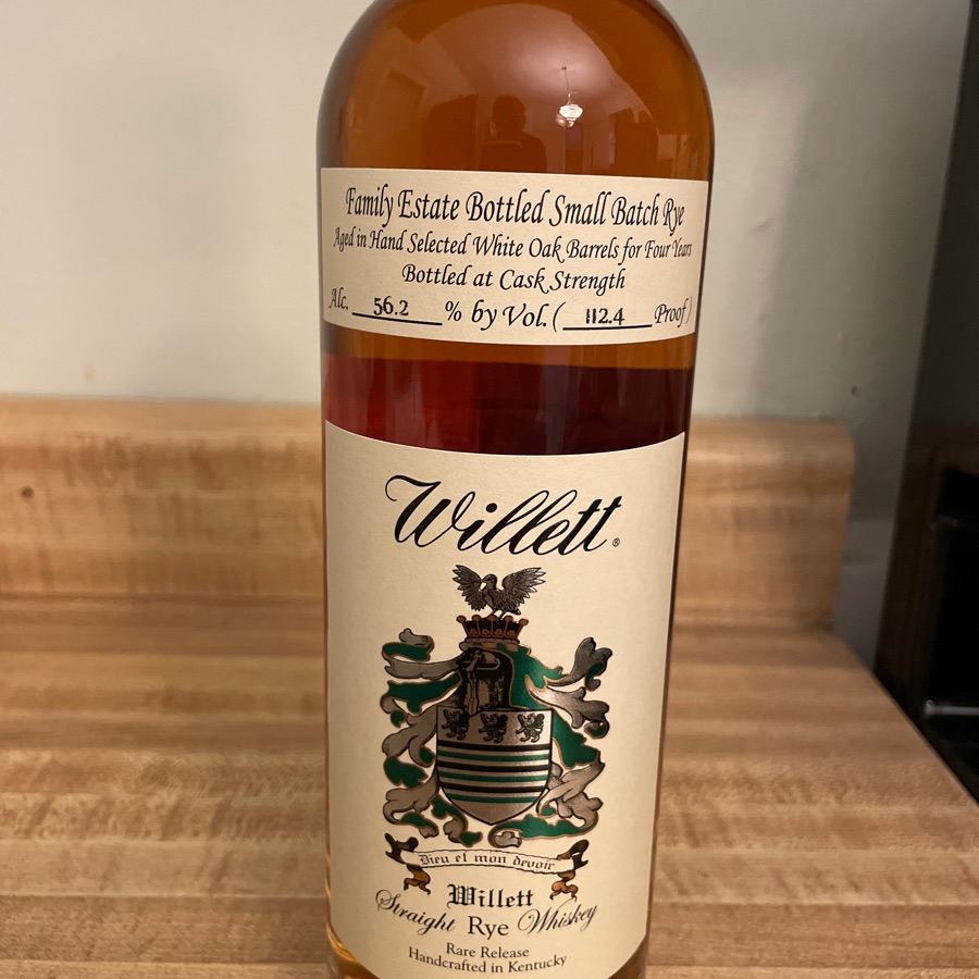 Willett Small Batch Cask Strength Rye