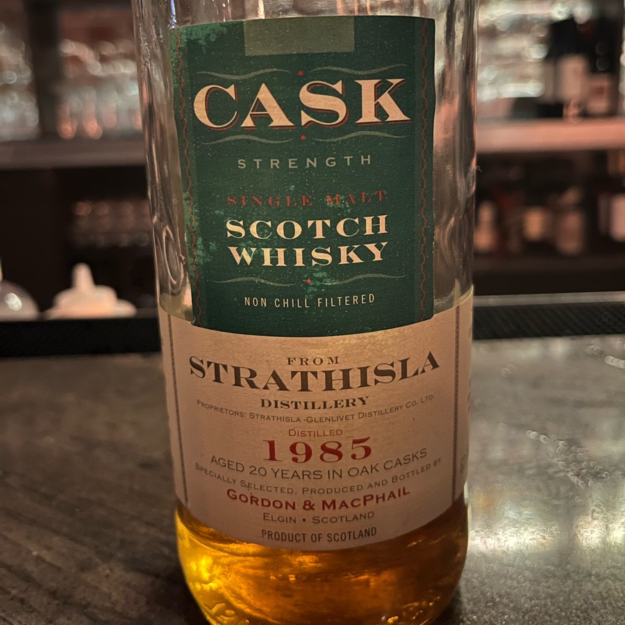 Strathisla 1985 20 Years (Gordon & MacPhail) Cask 1481
