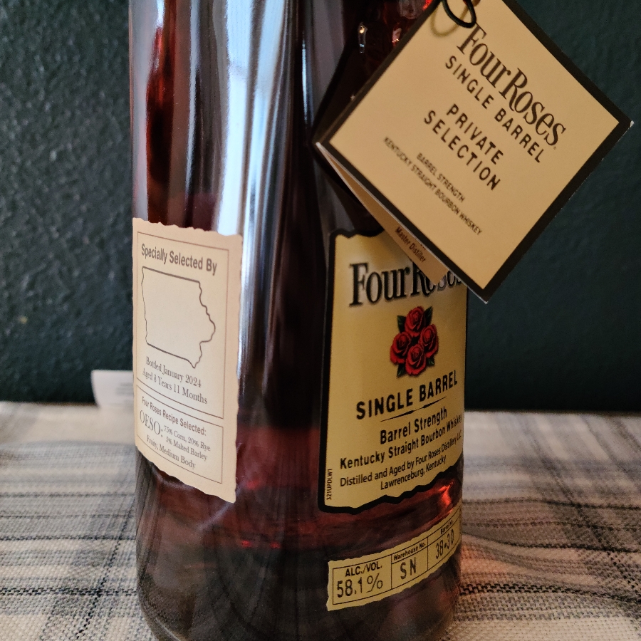 Four Roses Single Barrel Private Selection by State of Iowa OESO
