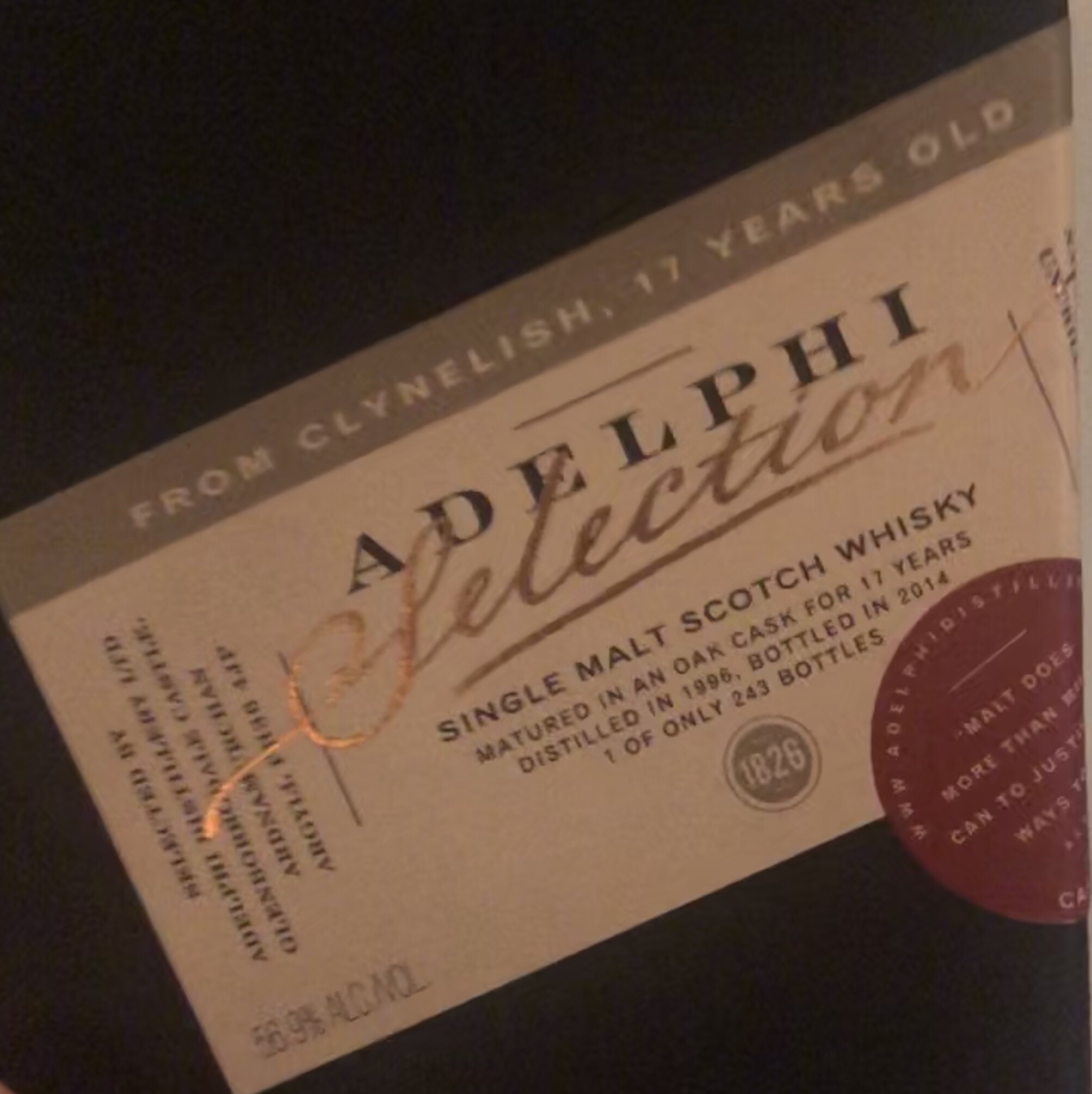 Clynelish 1996 17 Year (Adelphi)