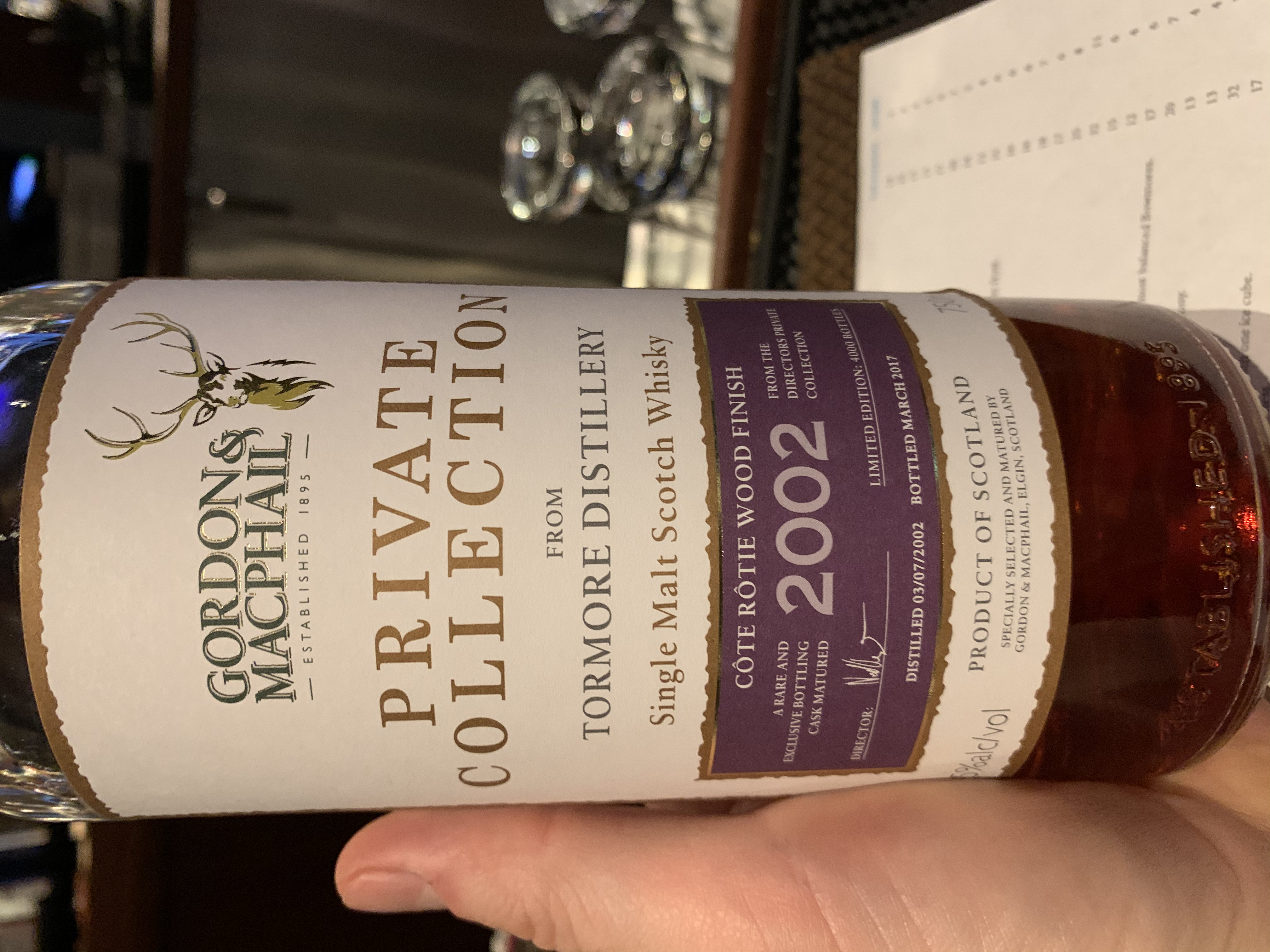 Tormore 2002 Côte Rôtie Wood Finish Private Collection (Gordon & MacPhail)