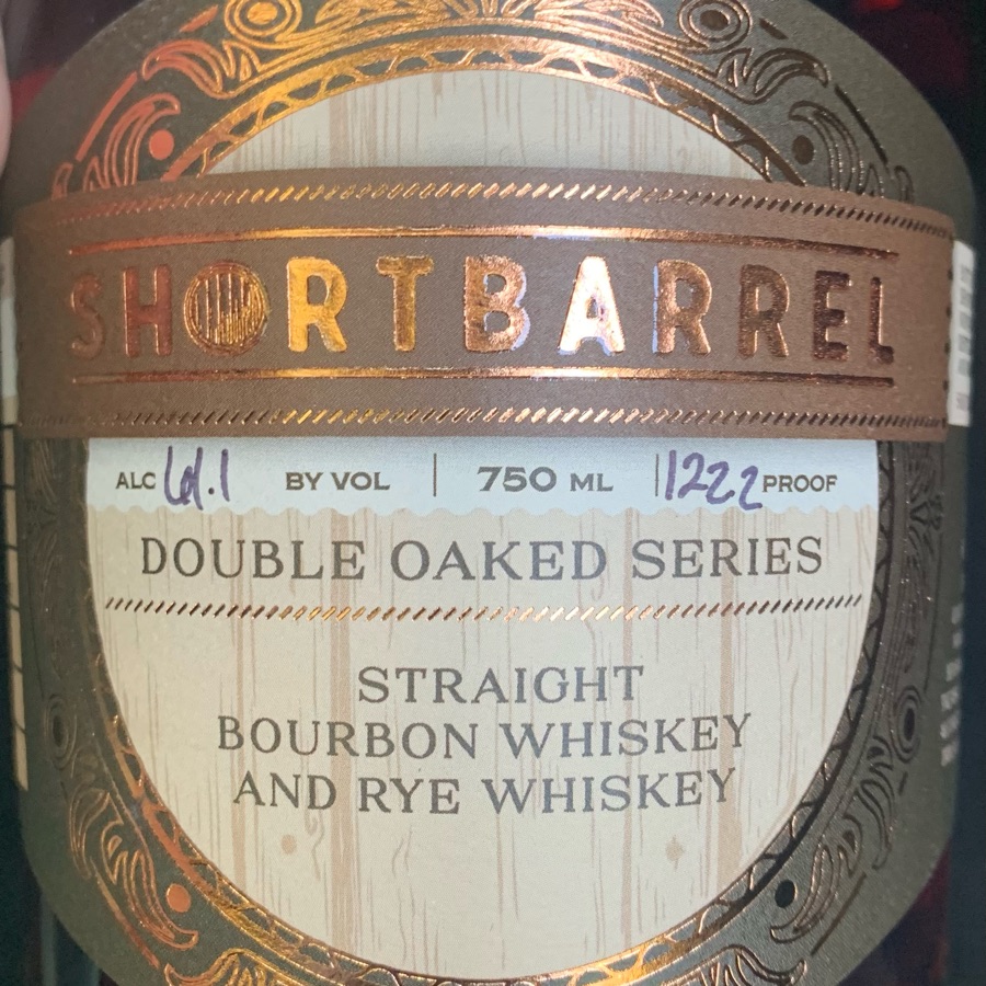 shortbarrel double oak bourbon rye