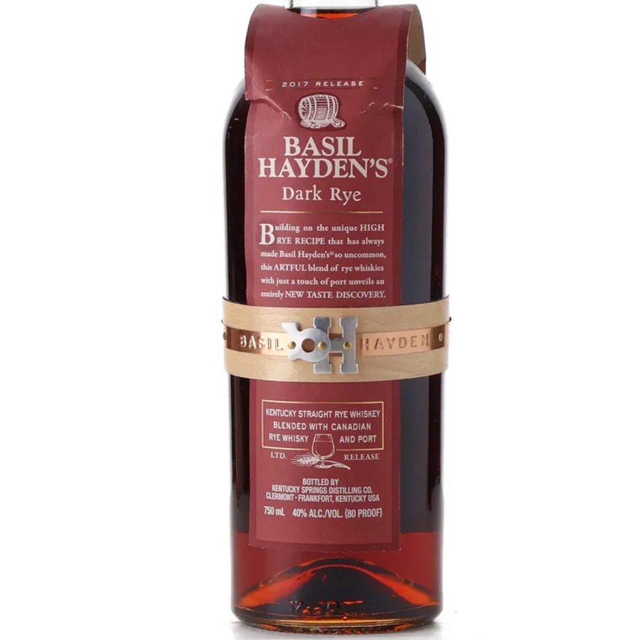 Basil Hayden Dark Rye Kentucky Straight Rye Whiskey Blended with Canadian Rye Whiskey and Port