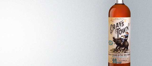 Gray's Town Whiskey Finished in Port Wine Barrels