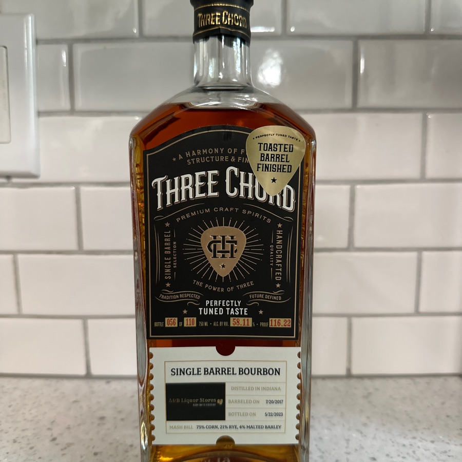 Three Chord Single Barrel A&B Liquor/TOASTED