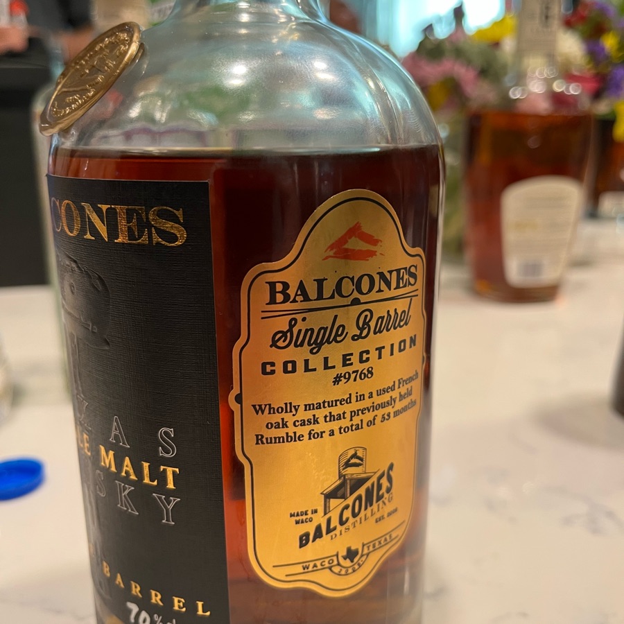 Balcones Texas Single Malt Single Barrel #9768