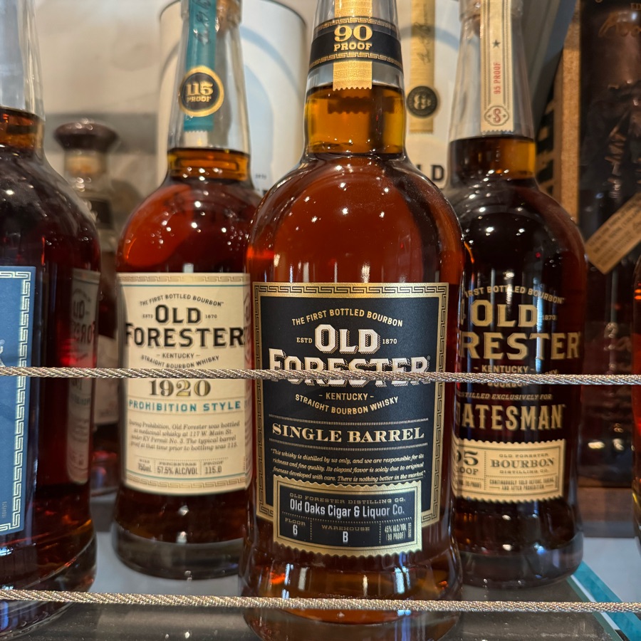 Old Forester Single Barrel
Bourbon (Old Oaks Barrel Pick)
