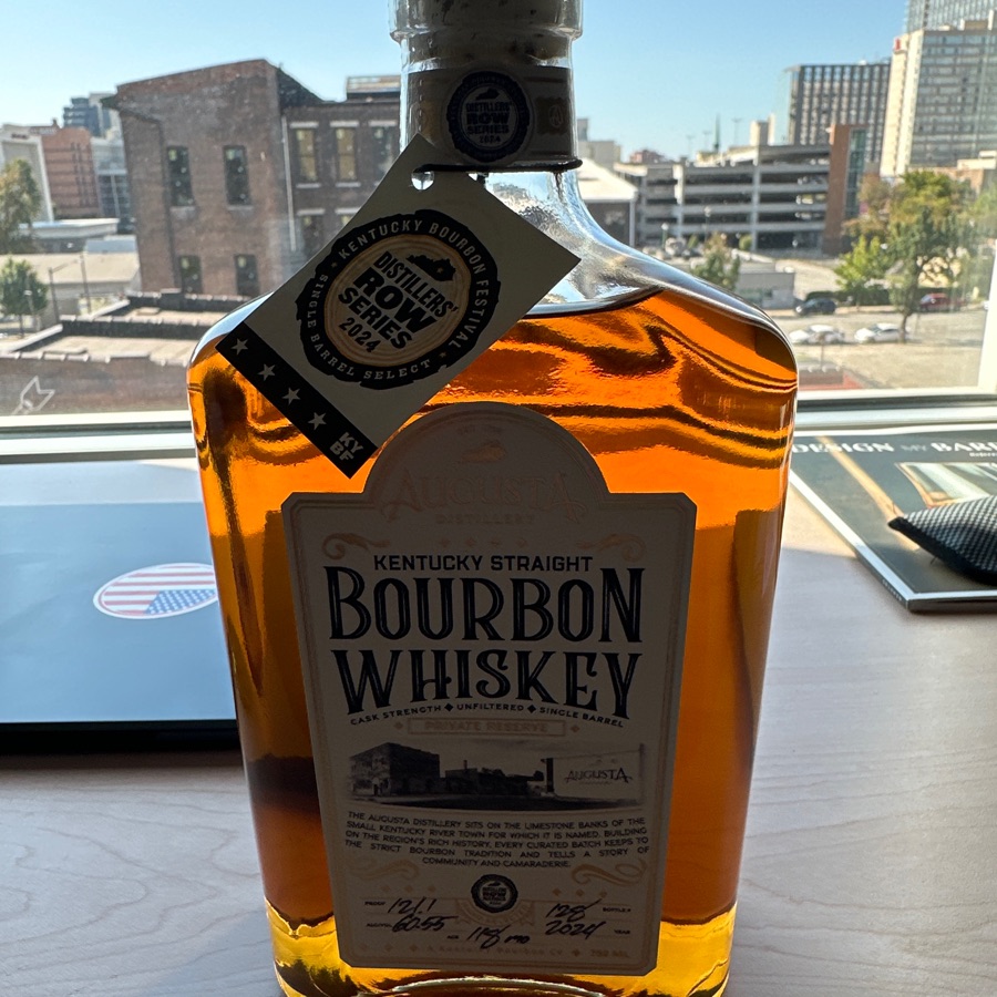 Augusta Single Barrel Select Kentucky Straight Bourbon Whiskey KY Bourbon Festival 2024