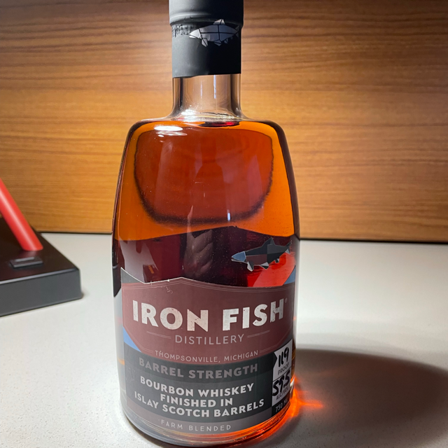 Iron Fish Bourbon finished in Islay Scotch Barrels