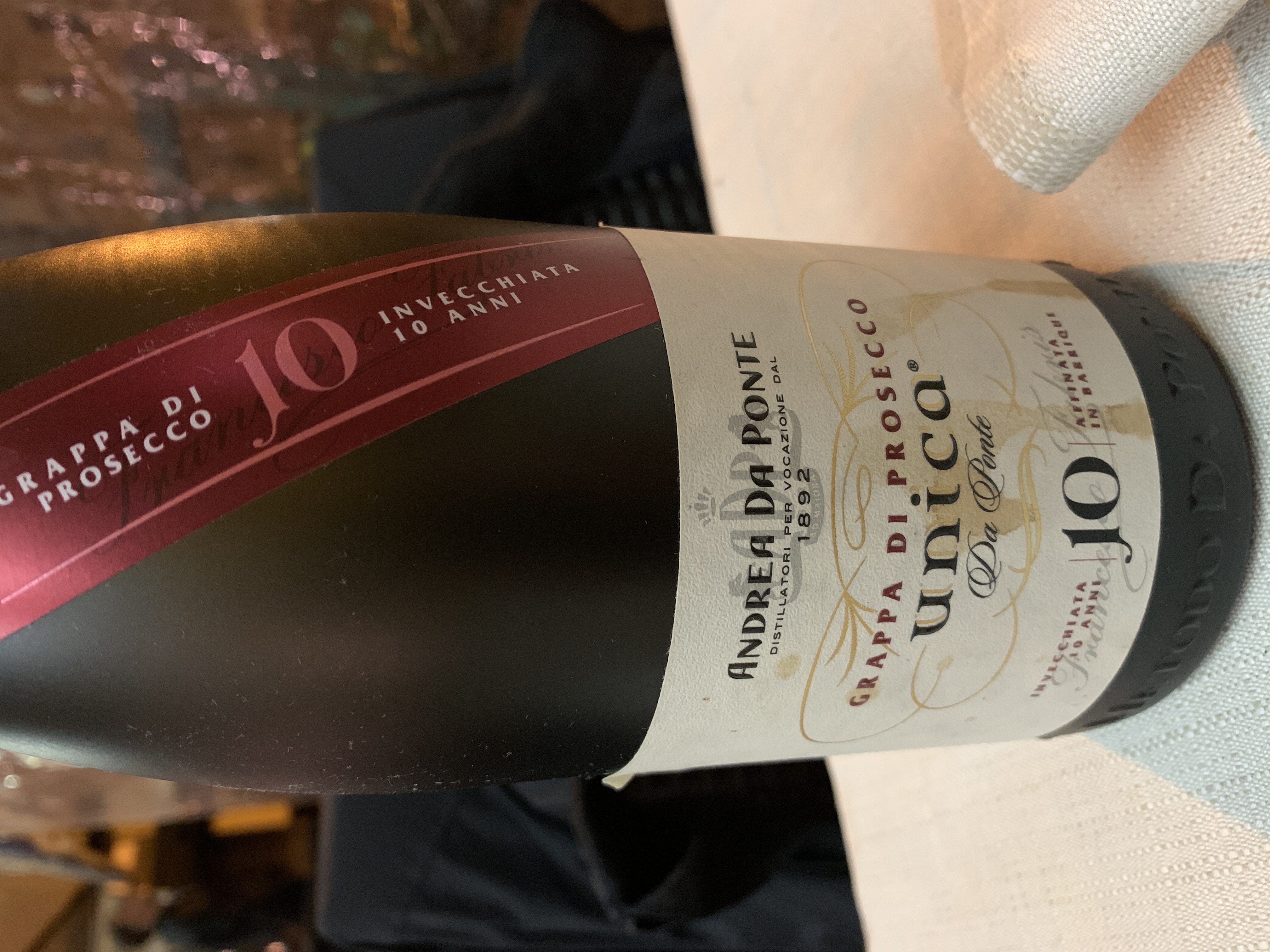 Andrea da Ponte Grappa di Prosecco Unica